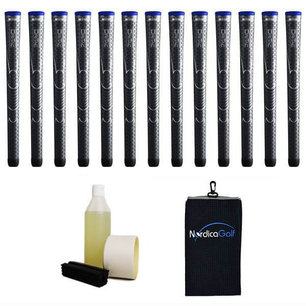 Winn DriTac Midsize Dark Grey Greppkit - 13 grepp, klämma, vätska, tejp, handduk Winn DriTac Midsize Dark Grey Greppkit - 13 grepp, klämma, vätska, tejp, handduk