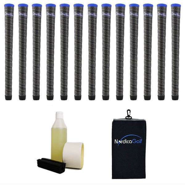 Winn DriTac Wrap Midsize Black Greppkit - 13 grepp, klämma, vätska, tejp, handduk Winn DriTac Wrap Midsize Black Greppkit - 13 grepp, klämma, vätska, tejp, handduk