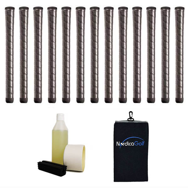 Winn Excel Soft Midsize Black Greppkit - 13 grepp, klämma, vätska, tejp, handduk Winn Excel Soft Midsize Black Greppkit - 13 grepp, klämma, vätska, tejp, handduk